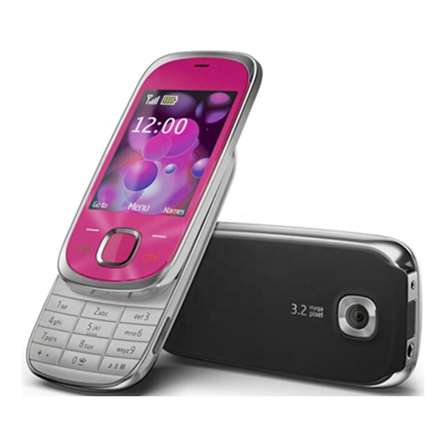 For 7230 3G Mobile Phones 2.4" FM radio JAVA 3.15MP Camera Slide Unlocked Cell Phone